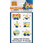 ミニオン ( ME4 ) タトゥーシール 24枚入り 19269 MINIONS タトゥーステッカー キッズタトゥー 怪盗グルーのミニオン超変身 TATTOOS 子供用 キッズ