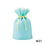 ラッピング 袋 ギフトバッグ 不織布 リボン付き ( ミント / L 幅31 ) etc0052 底 マチあり 底マチ 一枚 単品 ラッピンググッズ
