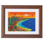 ハワイ サンセット/ヨハン・ペラトーネル(ミニフレームアート)