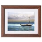 マレの小舟/ミッシェル・バテュ(ミニフレームアート)