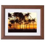 ヤシの向こうに/ミッシェル・バテュ(ミニフレームアート)