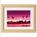 パリの日没/ミッシェル・バテュ(ミニフレームアート)