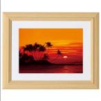 ハワイアン サンセット/ミッシェル・バテュ(ミニフレームアート)