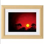 灼熱のアフリカ/ミッシェル・バテュ(ミニフレームアート)