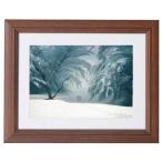 雪が降る日に/ミッシェル・バテュ(ミニフレームアート)