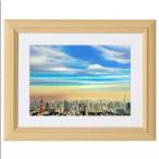 朝焼けの東京/ミッシェル・バテュ(ミニフレームアート)