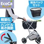 ショッピングカート 4輪 前押し 折りたたみ おしゃれ Ecoca エコカ プレミア 保冷バッグ セット 軽量 お年寄り キャリーカート 買い物カート <EP410>