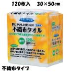 ペーパータオル 使い捨て おもいやり心 不織布タオル N-120 120枚入×12袋 29027 三昭紙業