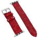 トリーバーチ アップルウォッチ ベルト バンド 赤 革 レッド SE SE2 SE3 38 40 41 42mm Apple Watch 11 クリスマス プレゼント 爆買