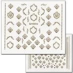 ダマスク柄 ネイルシール ネイルステッカー シール ステッカー ネイル