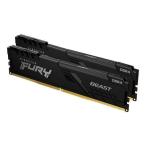 キングストン FURY Beast シリーズ 16GB(8GB×2枚組)3200MHz DDR4 CL16 DIMM (Kit of 2) 288pin ゲーミングメモリ KF432C16BBK2/16 キングストン
