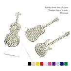  Swarovski декоративный элемент наклейка гитара 80mm отметка наклейка электрогитара akogi скрипка музыка смартфон кейс Kirakira стикер 