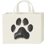 犬の肉球/キャンバスバッグ・スクエアカレッジバッグ