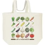 野菜のリスト/キャンバスバッグ・Lエコバッグ