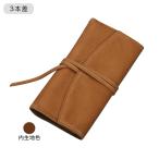 ショッピングビッツ 爆買 只今ポイント10倍 (取り寄せ品)PILOT パイロット Pensemble ペンサンブル ロールペンケース ファスナー付き 3本差 ブラウン PSRF3-01-BN