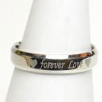 ステンレス リング  forever love　メッセージデザイン　 シルバーカラー　甲丸タイプ　シンプル細リング f-er1762　yy