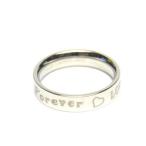 Forever LOVE ステンレス リング シルバーカラー  レディース 指輪 アクセサリー f-er28