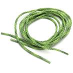 靴ひも 丸ひも　100センチ  キミドリカラー　タトゥーラインデザイン　　メンズ　スポーツ　強め紐　　f-kｈ200