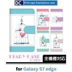 ショッピングgalaxy s7 edge ケース Galaxy S7 edge ケース 手帳型 スマホケース SC-02H SCV33 ハート sc02h scv33 ギャラクシー / dc-131