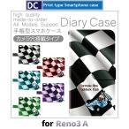 OPPO Reno3 A ケース カバー SIMフリー 手帳型 レース 車 犬 手帳型 ケース アンドロイド / dc-180.
