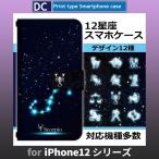 iPhone12 ケース iPhone12 mini ケース Pro Max 星座 12 スマホケース 手帳型 / dc-430.