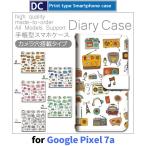 Google Pixel 7a ケース ラジオ 音楽 グーグル ピクセル7a スマホケース 手帳型 / dc-800