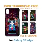 Galaxy S7 edge ケース カバー スマホケース SC-02H SCV33 人形 sc02h scv33 ギャラクシー 片面 / TK-576
