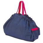 マーナ (MARNA) エコバッグ Shupatto (シュパット) コンパクトバッグ (L x ネイビー) 折りたたみ (一気にたためる) 大容量 S419B