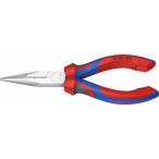 クニペックス（KNIPEX）クロームメッキラジオペンチ160mmコンフォートハンドル〔2505-160〕2505160