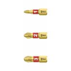 Wera(ヴェラ ウェラ ベラ)1/4”プラスビット3本セットダイヤモンド・コーティング〔851/1BDC/3S〕8511BDC3S