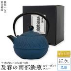 ショッピング南部鉄瓶 ギフト用 南部鉄器 急須 及春 0.6L 鉄瓶 おしゃれ 日本製 カラーポット ブルー ティーポット アーガイル模様 かわいい 可愛い 茶こし付 プレゼント