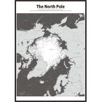 PROCEEDX прекрасный карта мира север высшее учеба постер Mini maru карта рама имеется A2 размер сделано в Японии 1260