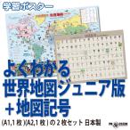 PROCEEDX хорошо понимать карта мира Junior версия A1 размер + карта символ A2 размер 2 шт. комплект сделано в Японии складывать глаз нет пересылка [pro-1402]