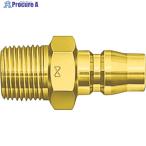 日東 真ちゅう製ハイカプラ(めねじ取付用プラグ) 相手側Rc1/4 1.5Mpa(00202)  ▼113-0692 20PM BRASS  1個 ●KO521