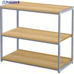 TRUSCO モニター台 804X400X700H 木天板＋灰脚  ▼123-1267 TV8040NA-W  1台