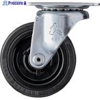 ハンマー プレート式 自在 キャスター 55X42 ゴム車 75mm 軽荷重  ▼125-2496 420G-R75  1個