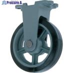 ヨドノ 鋳物重荷重用ゴム車輪固定車付き HBーk150X100  ■▼131-3958 HB-K150X100  1個
