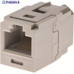PANDUIT カテゴリ6 JJアダプタ(RJ45中継用ジャック) ライトグレー  ▼194-9114 CC688IG  1個