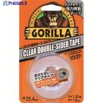 KURE 強力両面テープ ゴリラ両面テープ クリア 25.4mm×1.52m×厚さ1.0mm  ▼198-8255 NO1780  1巻