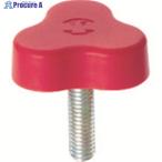 三星 イーグルスターノブ 三平 ねじ寸法M6×1 赤  ▼363-2814 ESK33-M6X15-R-P  1個