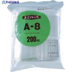 セイニチ チャック付ポリ袋 ユニパック(厚手) J-8 透明 縦340×横240×厚さ0.08mm 100枚入  ▼366-7766 J-8  1袋