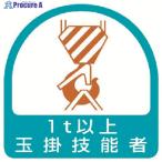 ユニット ステッカー 玉掛技能者1t以上・2枚1シート・35X35  ▼371-7852 851-63  1組
