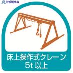 ユニット ステッカー 床上操作式クレーン5t以上・2枚1シート・35X35  ▼371-7879 851-69  1組