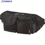 TRUSCO ウエストポーチ 2ポケット ブラック  ▼392-6931 TC-WDP-BK  1個