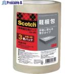 3M 透明梱包用テープ 48mmX50m 3巻パック 軽量物用  ▼394-0667 309-3PN  1パック
