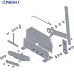 TRUSCO 板金用切断機レバーシャP-4用部品 NO.19ナット  ▼450-7771 P4019  1個