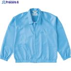 TRUSCO 制電糸グリッド仕様ジャケット(衿付) ブルー LL  ▼474-8549 TCLGJ-B-LL  1着