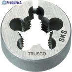 TRUSCO 丸ダイス 25径 ユニファイねじ 3/8UNF24 (SKS)  ▼480-6107 T25D-3/8UNF24  1個