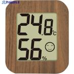 シンワ デジタル温湿度計 環境チェッカー ミニ 木製 ダークブラウン  ▼557-4573 73233  1個