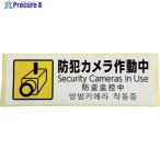 光 多国語防犯サイン ステッカー 防犯カメラ作動中  ▼595-1665 SBH294-1  1枚